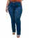 Calça Feminina Plus Size Reta, Barra Desfiada