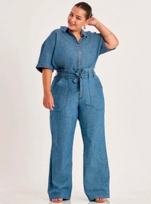 Calça Jeans Feminina Plus Size Clochard