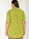 Camisa Feminina Plus Size Verde Floral