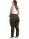 Calça Feminina Plus Size Skinny Sarja Verde