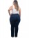 Calça Feminina Plus Size Reta, Alta, Bolso Bordado