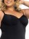 Maiô Feminino Plus Size Preto Meia Taça