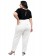 Calça Feminina Plus Size, Cós de Elastico, Off-White