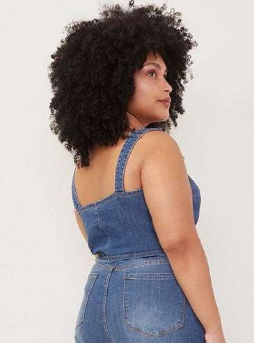 Plus size hot sale cropped jeans