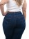 Calça Feminina Plus Size Reta, Alta, Bolso Bordado