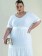 Vestido Longo Plus Size Branco 3 Marias