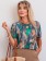 Conjunto Plus Size Pantacourt e Blusa Estampada